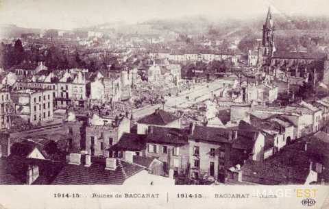 Baccarat en ruines (Meurthe-et-Moselle)